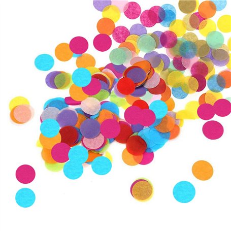 Huture Confetti à Pois Ronds Multicolores Confetti de Table Étoiles Métalliques Paillettes de Papier Paillettes d'aluminium pour
