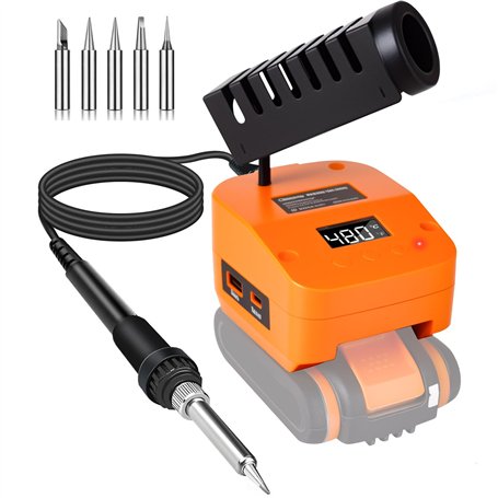 Fer à souder sans fil pour batterie Worx 20 V