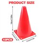 Aoreun 10 Pièces Cônes de Signalisation 18cm, Cônes d'Entraînement Plots de Marquage pour Football, Support de Marqueur en Plast