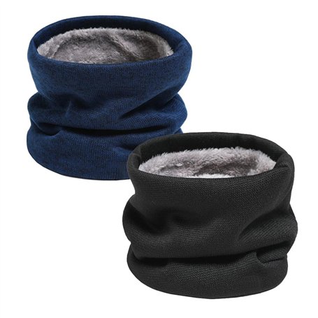 E-Soul Tuyau de cou d'hiver pour homme - Cache-cou pour homme - Écharpe en polaire - Masque de guêtres - Protège Cou Coupe-vent
