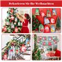 WUQNGI Calendrier de l'Avent à remplir soi-même 24 PCS, Calendrier de L'Avent 2024 Tissu,Décoration de Noël, 2 Tailles de Sachet