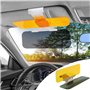 Gearmax® 2 en 1 Pare Soleil de Voiture Anti-Reflet Diminution Anti-Eblouissement pour Chauffeur Conducteur