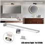 WMLBK Lampe LED pour miroir de salle de bain 7w, IP44 miroir de salle de bain éclairage frontal lampe murale 40cm neutre 4200k s