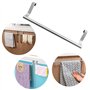 2 Pièces Porte Serviette de Porte Barre Torchon Cuisine Acier Inoxydable Porte Serviettes à Suspendre sans Perçage pour Salle de