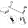2 Pièces Porte Serviette de Porte Barre Torchon Cuisine Acier Inoxydable Porte Serviettes à Suspendre sans Perçage pour Salle de