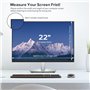 MOBDIK Amovible Film Protecteur D'écran 22 Pouces pour Moniteur 16:9, Anti-Lumière Bleu Anti-Reflet Filtre, Anti-Espion, Protect
