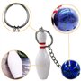 Bowling porte-clés, 12 pc mini bowling Mitgebsel Pendentif Porte-clés Bowling Pins Porte-clés Bowling clés pour amis Enfants Fam