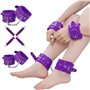 KaMieeg 12-en-1 Set Multifonctionnel En Cuir Violet, Set D'entraînement De Yoga Ultra-luxueux, Premium Exercise Combo Matching S