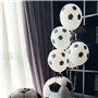 SZCXDKJ Lot de 15 ballons de football, 30,5 cm, noir et blanc, ballons d'anniversaire pour fête sur le thème du sport