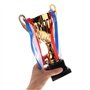 Nuobesty Grand trophée – Trophée doré pour tournois sportifs, compétitions, 24,5 cm