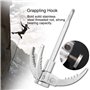 Grappin Griffes Grimpantes Crochet d'escalade ExtéRieur avec 3 Griffes Pliantes