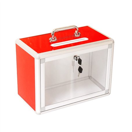 KAFENDA Boîte à suggestions verrouillable portative-Boîte de dons de sélection d'élection de plainte-Boîte de scrutin de bureau