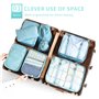 Organiseurs de Bagage McNory,Set de 8 Organisateurs de Voyage Emballage Cubes Rangement pour Vêtement sous-Vêtement Chaussures C