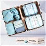 Organiseurs de Bagage McNory,Set de 8 Organisateurs de Voyage Emballage Cubes Rangement pour Vêtement sous-Vêtement Chaussures C