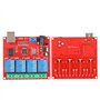 ASHATA Module de relais 4 canaux 12 V USB Smart Switch Contrôleur PC Module d'extension carte utilise une puce de contrôle USB i