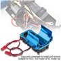 Dissipateur de Chaleur de Ventilateur de Refroidissement de Moteur 540/550 pour 1/10 Voiture électrique RC(Bleu)