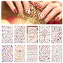 Kalolary 10 Feuilles Nail Art Stickers Autocollants