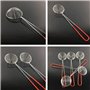 Nuluxi Poignée Longue Acier Inoxydable à Mailles Fines Passoire Acier Inoxydable Pot Chaud Petite Passoire Cuillère Cuisine à Lo