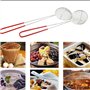 Nuluxi Poignée Longue Acier Inoxydable à Mailles Fines Passoire Acier Inoxydable Pot Chaud Petite Passoire Cuillère Cuisine à Lo
