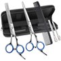 Ciseaux de coiffure professionnels, 7 - pack/Set 6 "ciseaux de coiffure professionnels en acier inoxydable coupe de cheveux avec