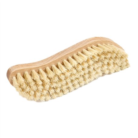 Chinchilla® Brosse à récurer en Bois de hêtre fabriquée en Allemagne | Brosse en Forme de S