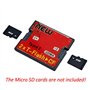 RGBS Dual Port Micro SD/SDHC/SDXC TF au Lecteur de Carte mémoire Compact Flash UDMA CF Type 1 Adaptateur pour Canon Nikon Camera