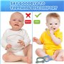 LEADSTAR Anneaux De Dentition pour Bébé,3pcs Jouet Dentition en Silicone pour Bébé 3 6 9 Mois,Ensemble Anneaux De Dentition Doux