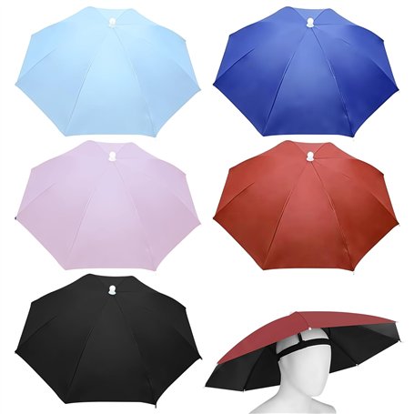 WIYETY Lot de 5 chapeaux de parapluie pliables de 69 cm avec bande élastique