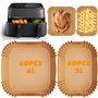 YAMAIDUO Papier Cuisson Air Fryer 120 Pièces Compatible avec Philips Dual 3000/5000 Series Cookwise