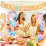 Kit de Décoration de Fête de Révélation de Genre 129 Pcs Ballon de Garçon ou Fille avec Guirlande Décoration Arche Gender Reveal