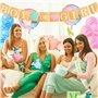 Kit de Décoration de Fête de Révélation de Genre 129 Pcs Ballon de Garçon ou Fille avec Guirlande Décoration Arche Gender Reveal