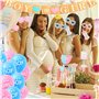 Kit de Décoration de Fête de Révélation de Genre 129 Pcs Ballon de Garçon ou Fille avec Guirlande Décoration Arche Gender Reveal