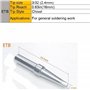 Pointes de soudure 5pcs pour fer à souder ET, pointes de fer à souder de remplacement ET pour Weller WES51 WESD51 WE1010NA PES51