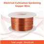 20m Fil de Cuivre de Jardinage pour Électroculture, Fil de Cuivre Pur, Fil de Cuivre pour Jardin, Culture de Plantes et de Légum