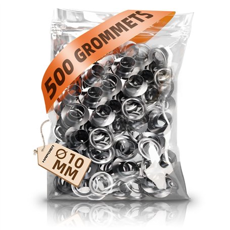 HAPDEN Lot de 500 œillets de rechange pour outil à œillets