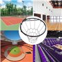 Filet De Basket en Chaine, Basket-Ball Filet Remplacement, Filet de Basket en Métal, Basketball Hoop Net, Filet Robuste de Baske