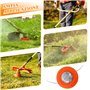 HUAREW Tête de bobine de rechange M10 x 1,25 mm FX-MS152 Tête de coupe débroussailleuse pour débroussailleuse automatique(Orange