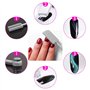 5 Pièces Outil Aimant Bâton Ongles Ensembl, Double Tête Fleur Design Nail Aimant Stylo et Fort Aimant Stylo Pointillé Pins, Idée
