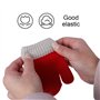 Enfants Mitaine d'hiver Chauds, Bebe Gants Tricotés Extensibles Magiques Moufle pour Fille Garçons Unisex, Enfants 1-4 ans