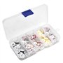 Skyzone Boutons 150 pièces, bouton en résine colorée pour bébé Enfants Cardigans à Tricoter Boutons de couture ronds en plastiqu