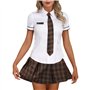 Tolnecty Ensemble uniforme d'écolière pour femme