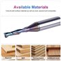 SpeTool Fraise à rainurer en spirale 8 mm Tige Upcut 4 mm Diamètre de coupe 20 mm Fraise CNC pour défonceuse Fraise en spirale a