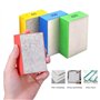 4 Pièces Tampons de Polissage Diamant à la Main, Kit de Cales à Poncer à Main 60# 100# 200# 400#, Blocs de Ponçage Colorés pour 