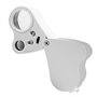 iLamvie Loupe De Bijoutier 30x 60x Loupe Pliante en Métal avec Loupe À Lumière LED pour Bijoux