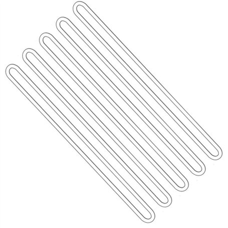 Lot de 100 boucles d'identification de bagages en plastique transparent de 15