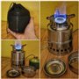 Bestargot Rechaud a Bois Portable/Réchauds de Camping à Gaz, Réchaud de Camping en Acier Inoxydable, Rechaud Survie Mini Poêle à