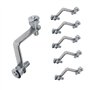 Lokatall Lot de 6 Supports de Serrage Réglables Sans Bord pour Verre - Clips de Séparation d'Écran