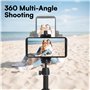 H&S Support Trepied iPhone - Pied Smartphone Universel avec Rotation à 360° pour Téléphone Portable - Adaptateur Trépied Télépho