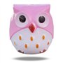Xrten 4Pcs Taille Crayon Enfant, Taille-Crayon Manuel Mignon Dessin Animé Animal Hibou Deux Trous Taille-Crayons pour Enfants