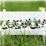 LHKJ 1 Lot de 8 pcs Mini Animal Miniature Panda Décoration，Mignon Jouets Figurines Décoration,DIY Jardinage poupée